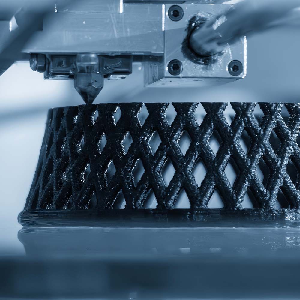 3D Printing Online. Image of a 3D printer in action, printing a prototype using high-quality resin, showcasing the precision and detail of the 3D printing process.